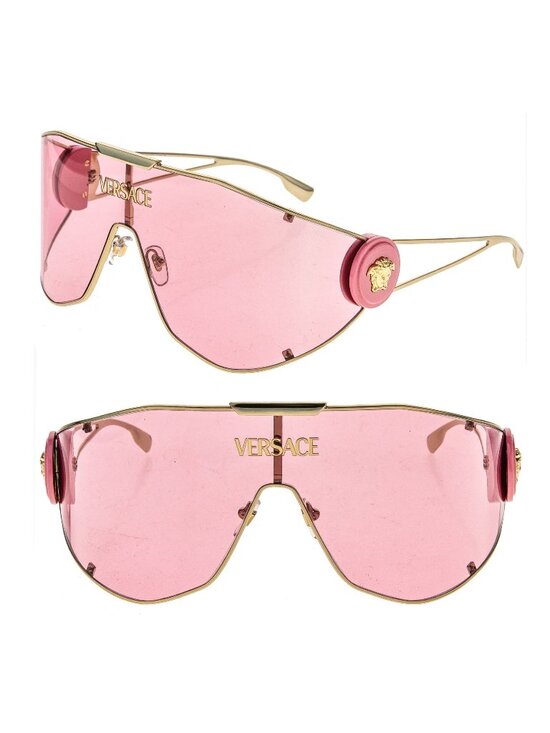 Versace Accessories - NEW VERSACE SHIELD SUNGLASSES VE2268 100284 GOLD PINK MOD 2268 1002/84